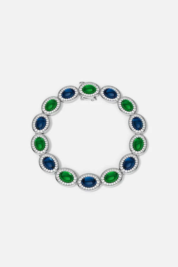 AUTOMNE - Bold Green and Blue Bracelet