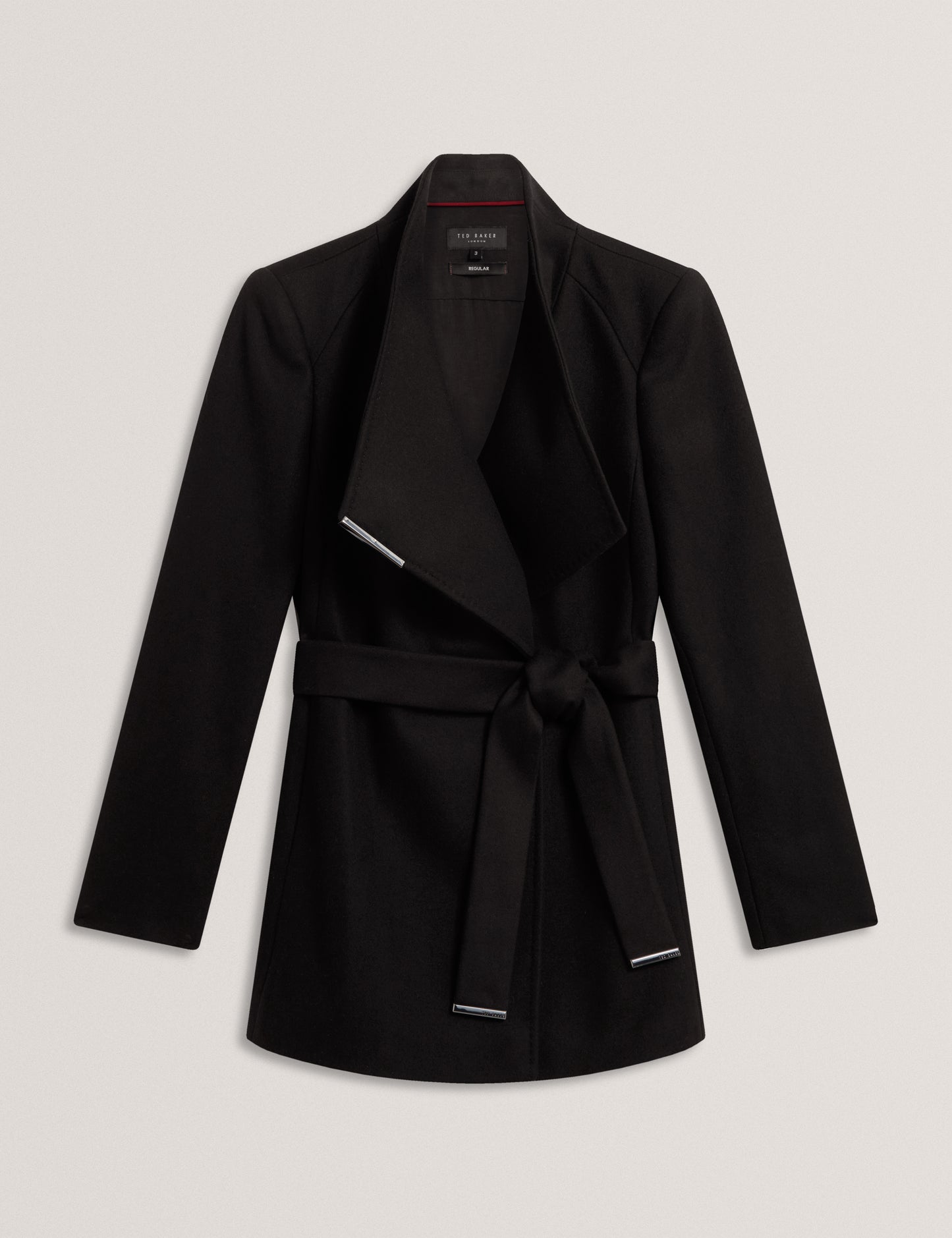 ROSESS - Short Belted Wool Wrap Coat