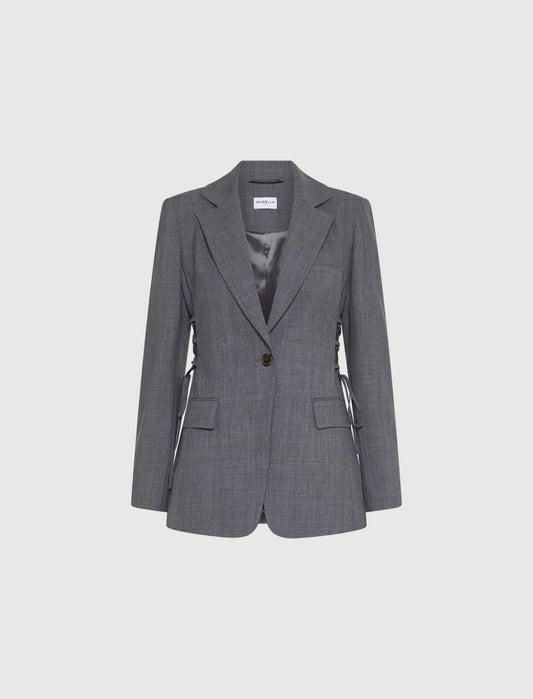 FILING - Straight-fit stretch blazer
