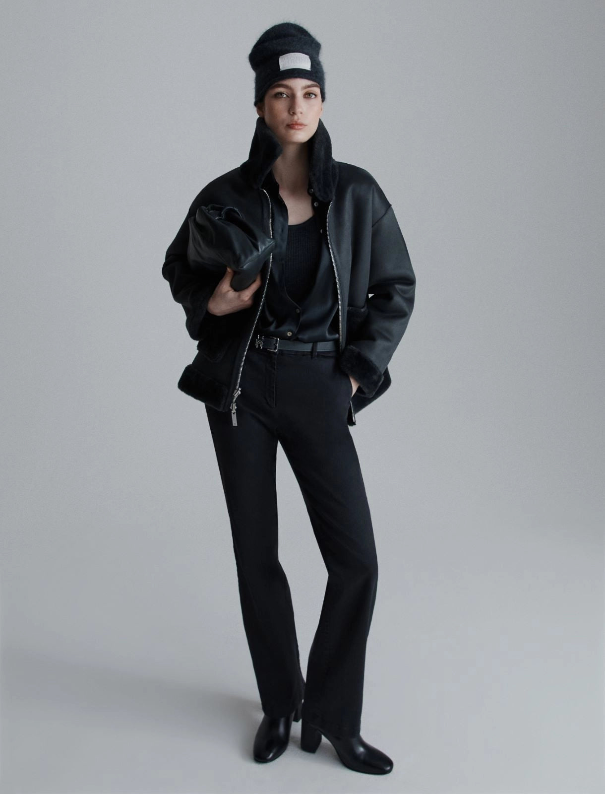 BUNNY - Silk-blend satin shirt