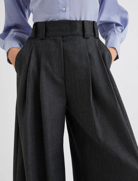 ULTRA - Wool palazzo trousers