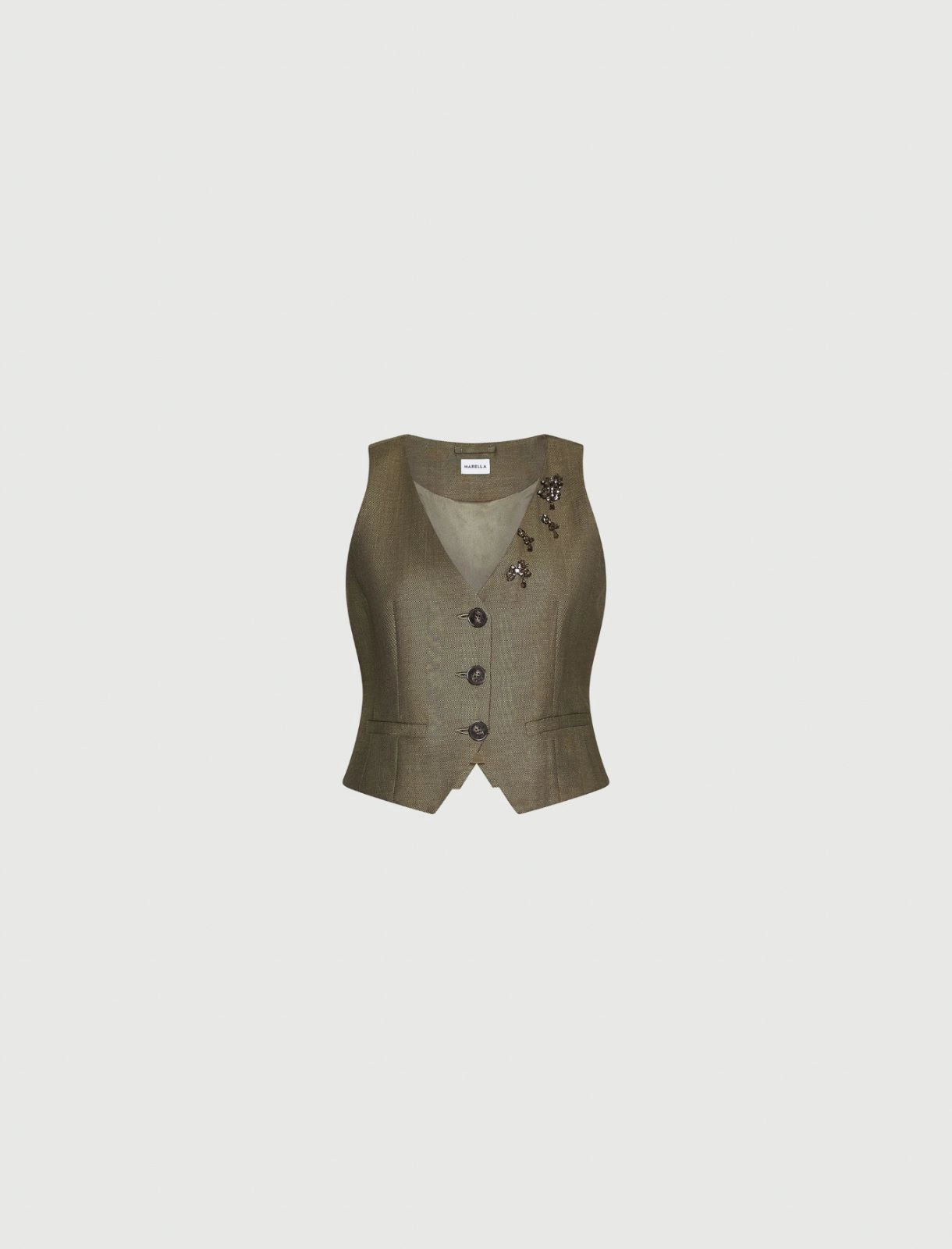 CANTICO - Fluid twill gilet