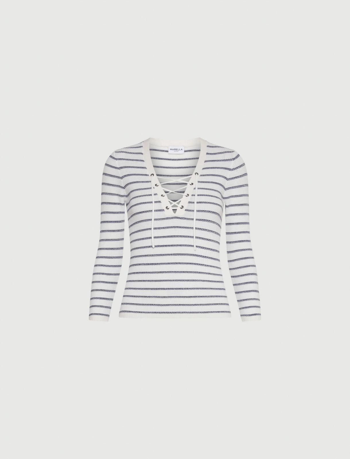 MARUS - Sweater in lurex-embellished pure wool fabric