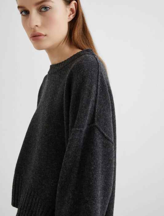 AMELIA - Pure wool crew-neck