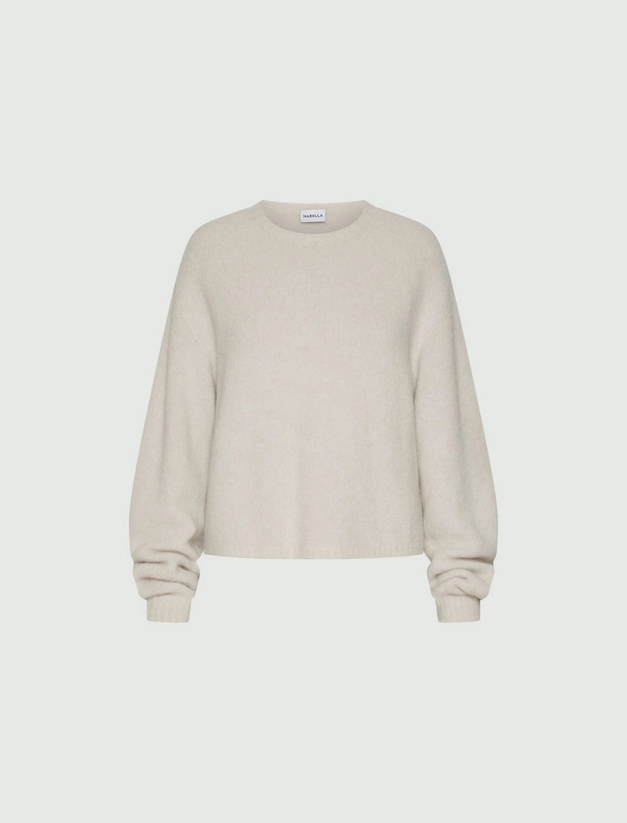 TANIA - Stretch alpaca crew-neck