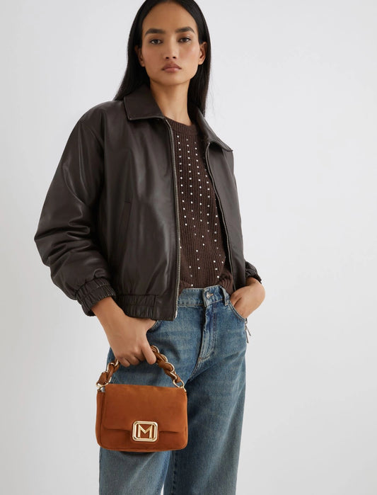 LONTRA3 - Le Muse small suede bag