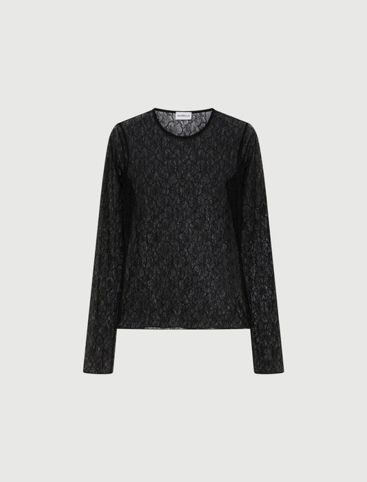 EBANO - Stretch lace T-shirt