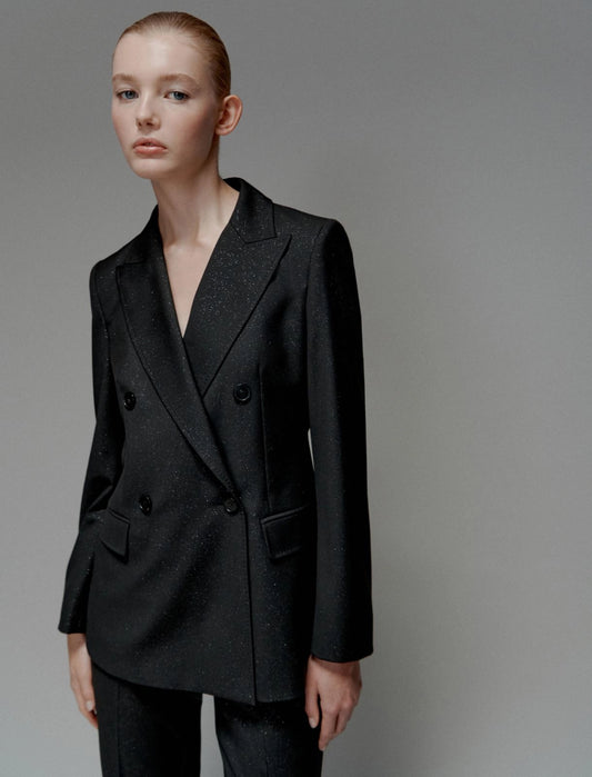 NATTE - Double-breasted stretch blazer
