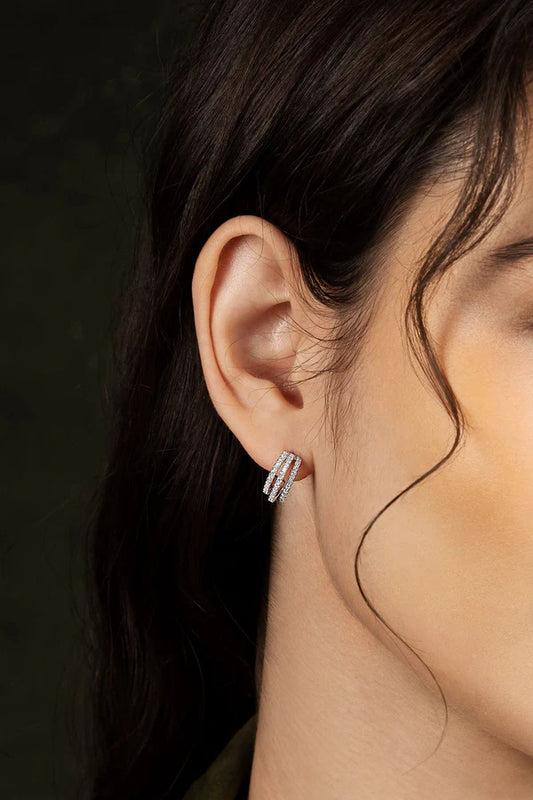 croisette - Triple Hoop Earrings