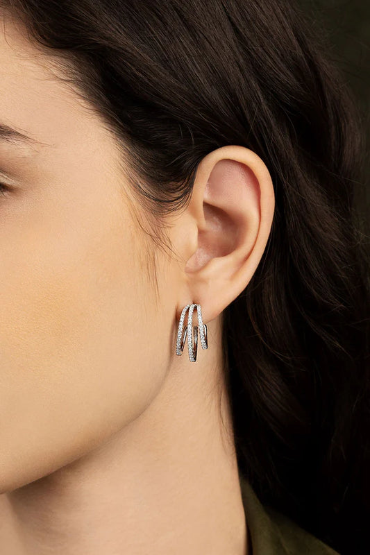 croisette - Triple Hoop Earrings
