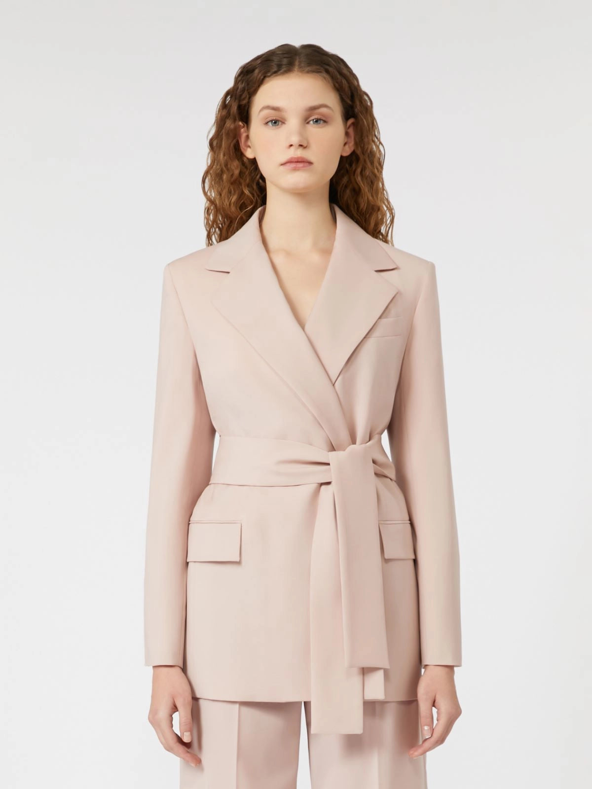TESO - Belted wool jacket