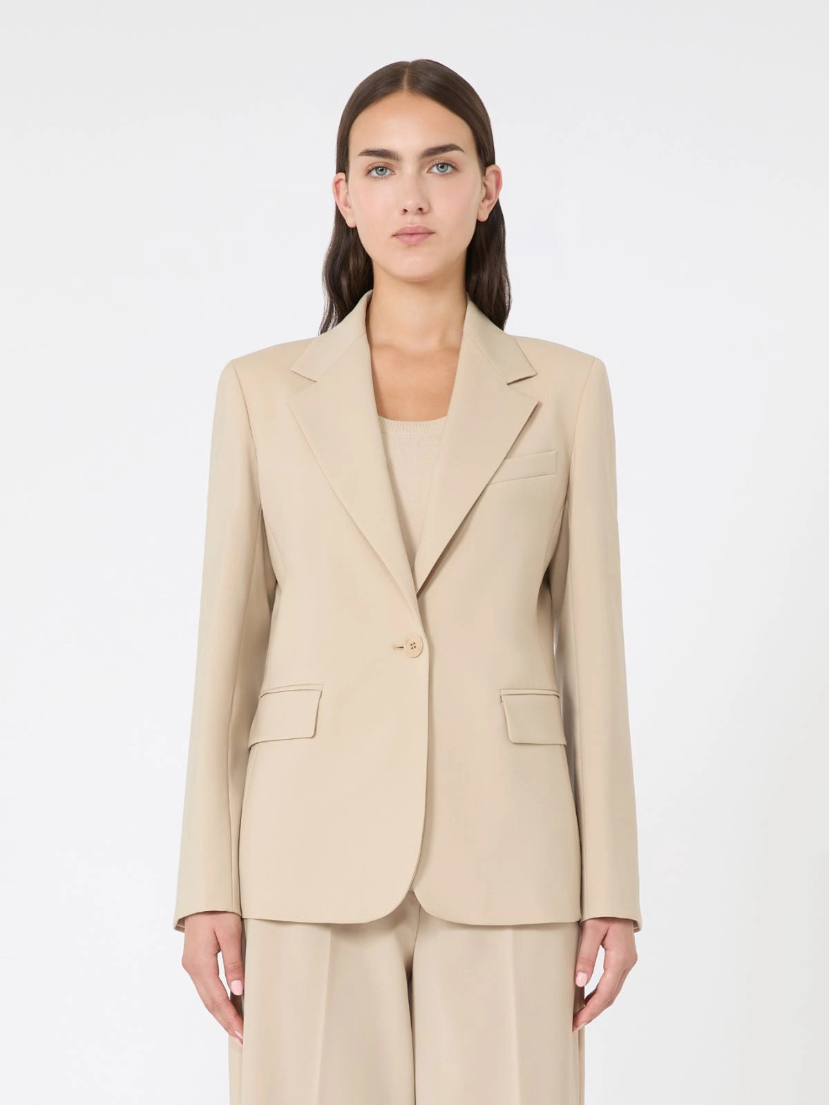 LAMINE - Natural stretch wool blazer