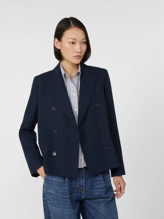 TAPPETO - Double-breasted gabardine jacket