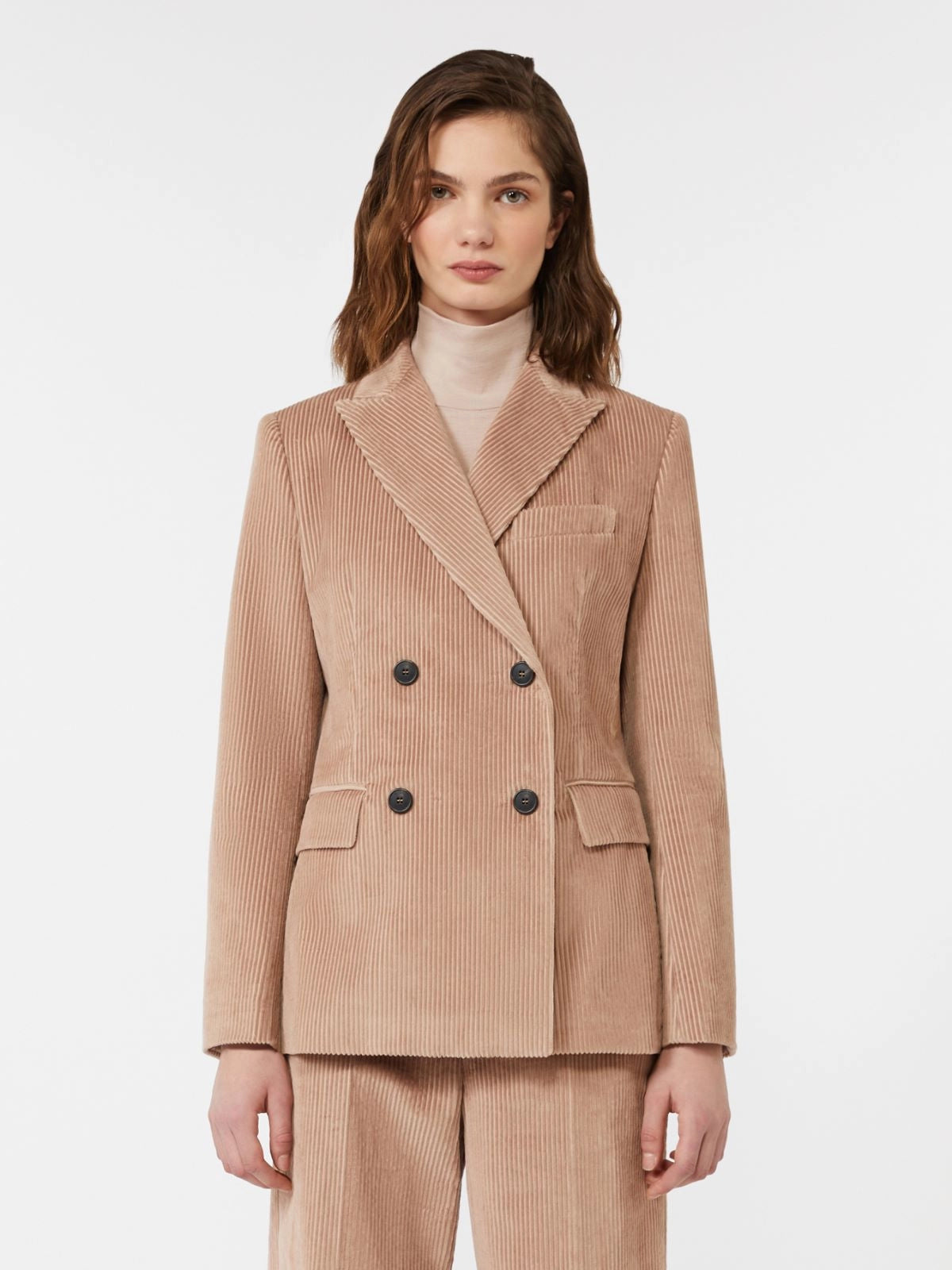 KATANGA - Double-breasted velvet blazer