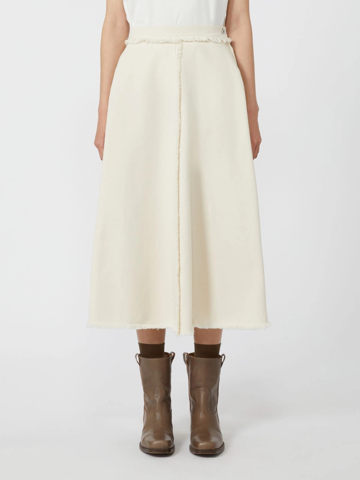 ALVARO - Flared cotton skirt