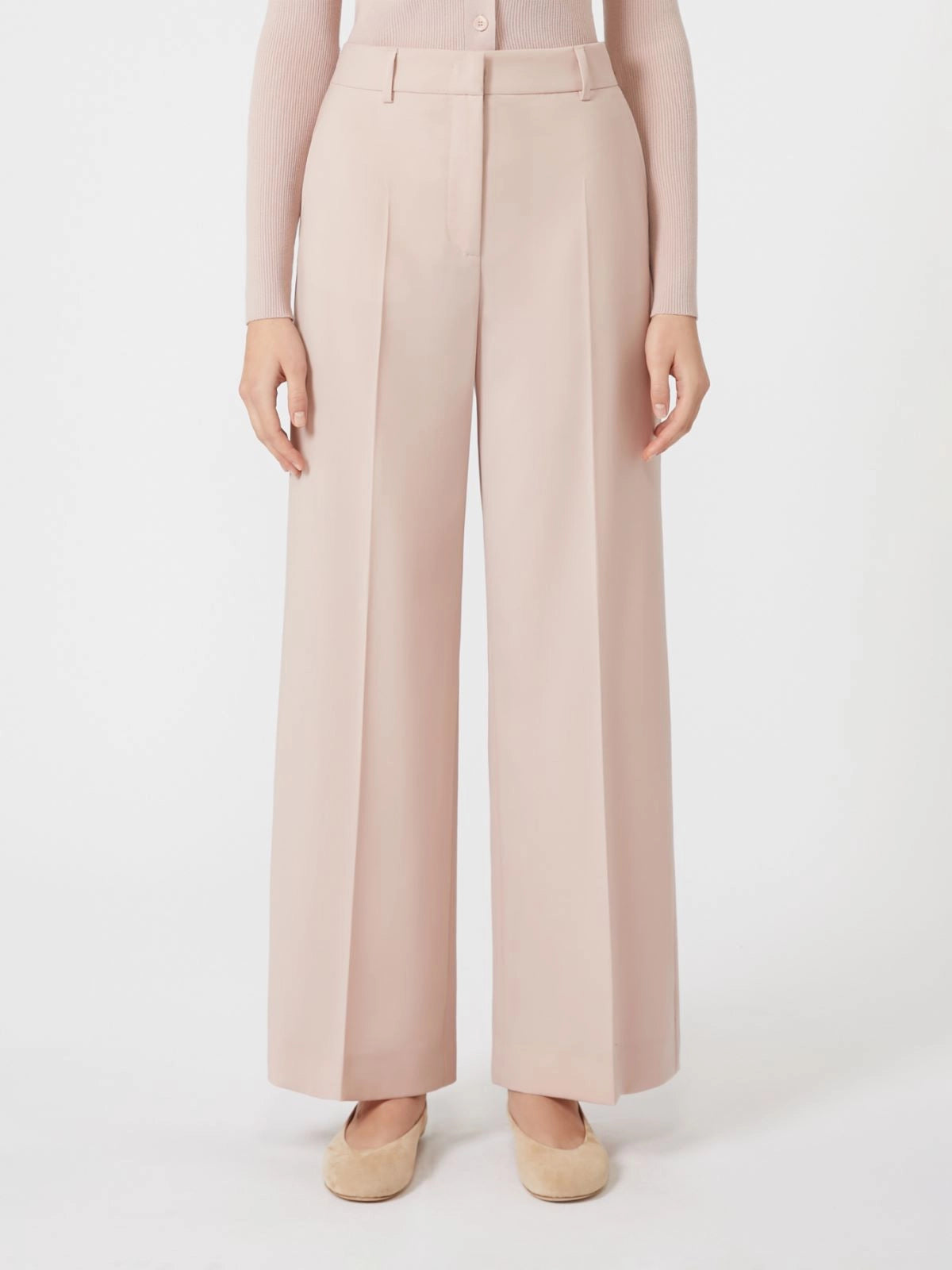 VISIVO - Wool palazzo trousers