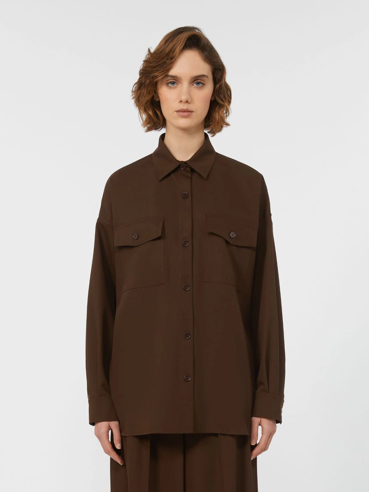 FIRMINA - Wool twill shirt
