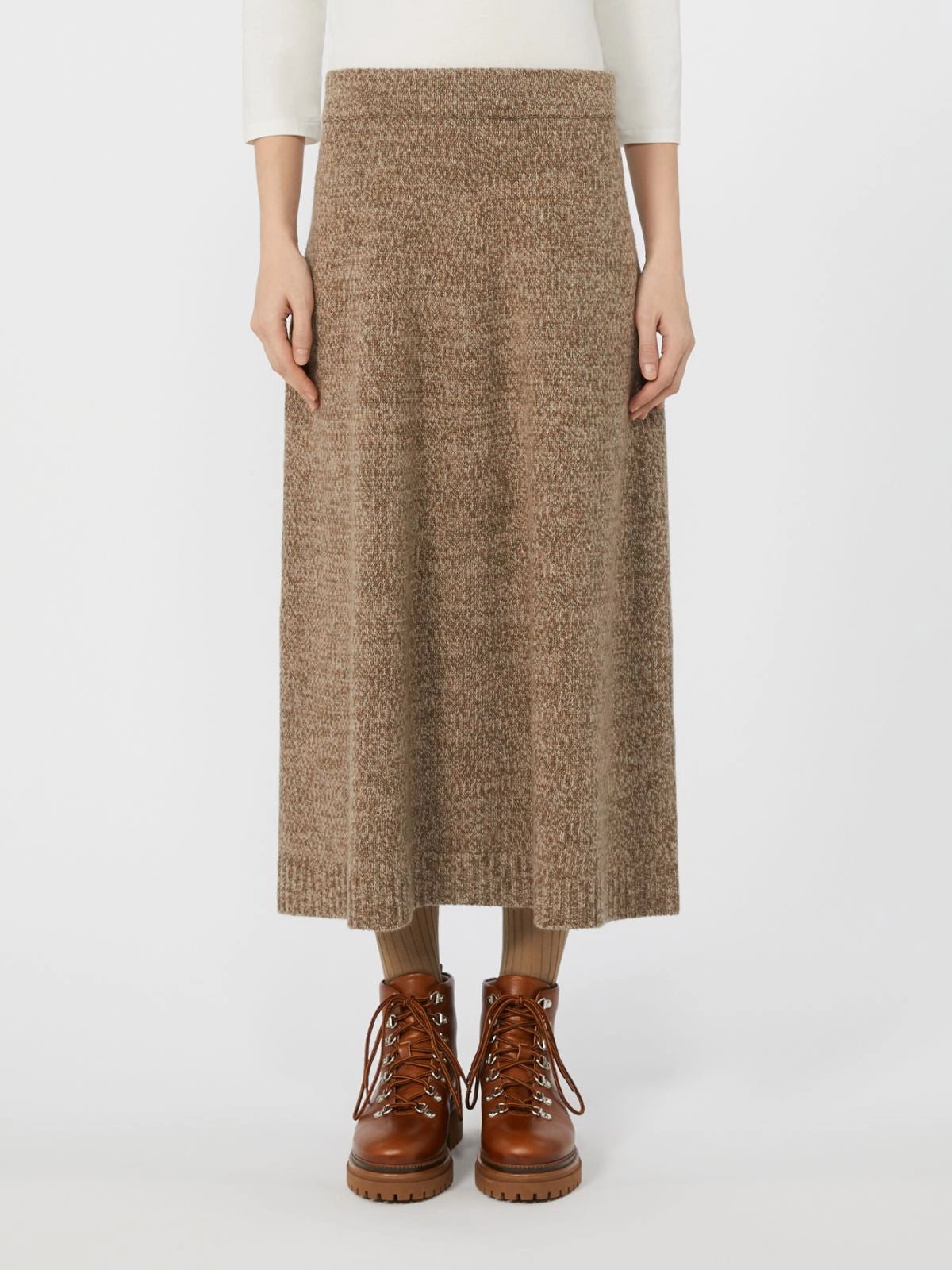 BARNABA - Wool knit skirt