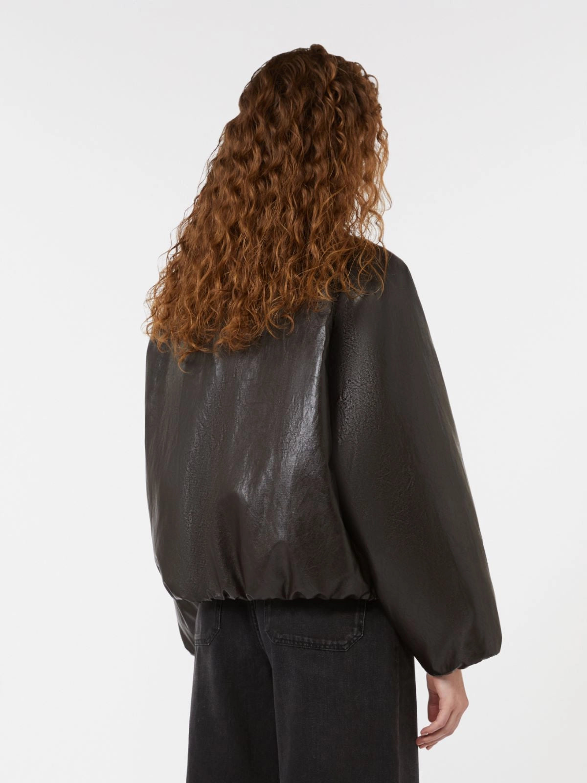 POTENTE - Cropped coated jersey bomber