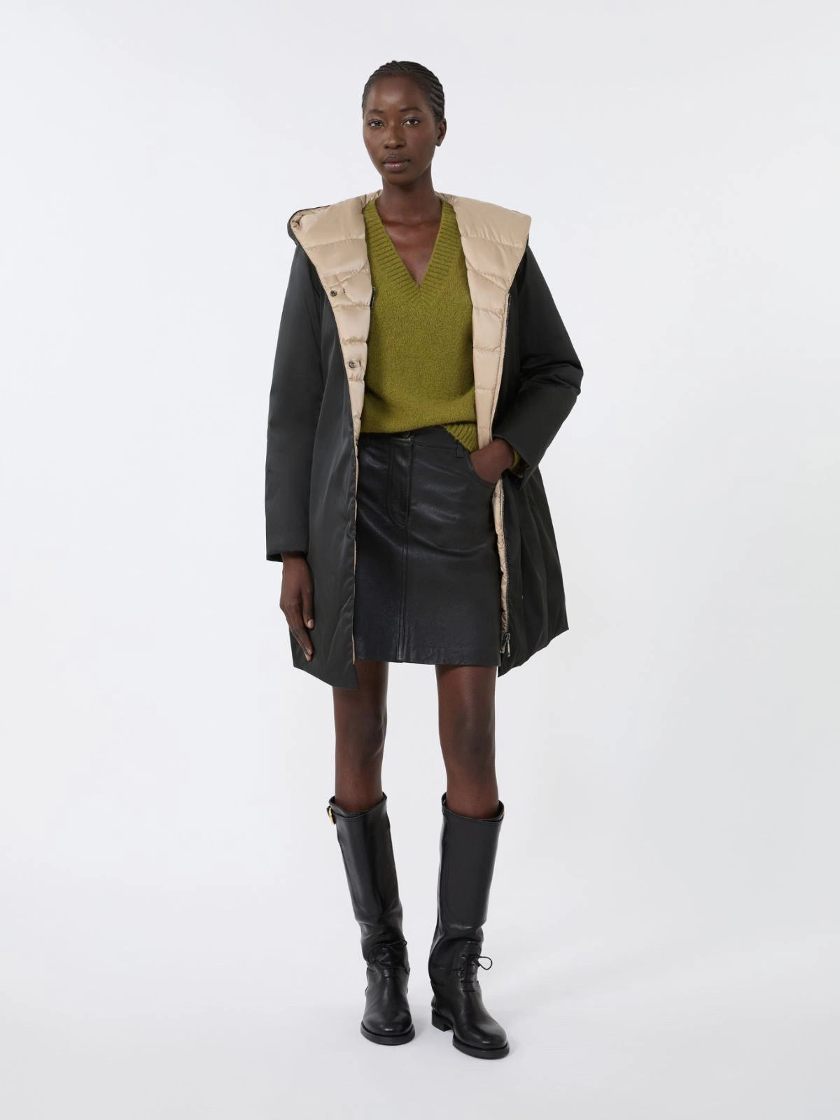 UGGIOSO - Reversible down jacket in water-repellent fabric