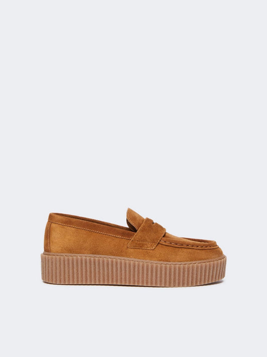 KAPOKLOAFER - Split leather moccasins