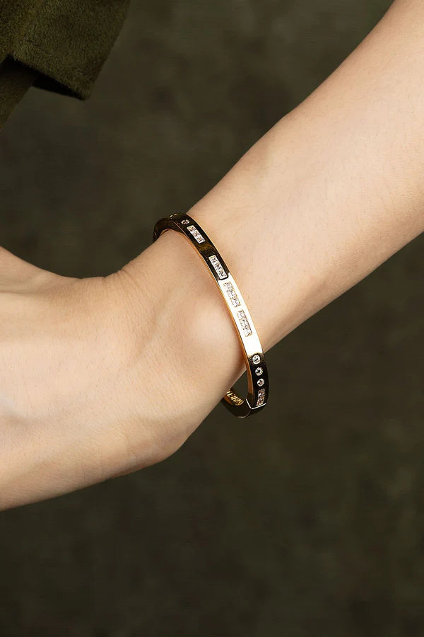 morse code - BONHEUR Morse Code Bangle