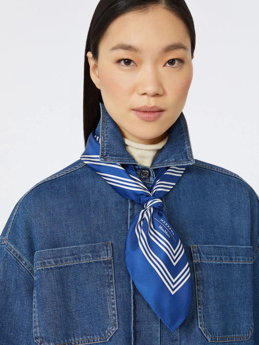 SIAM - Printed silk scarf