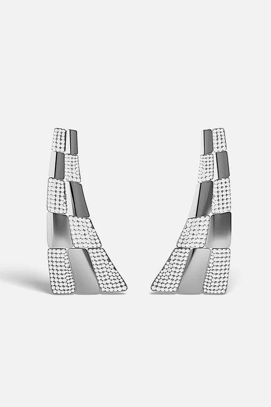 AUTOMNE - Statement Pavé Drop Earrings