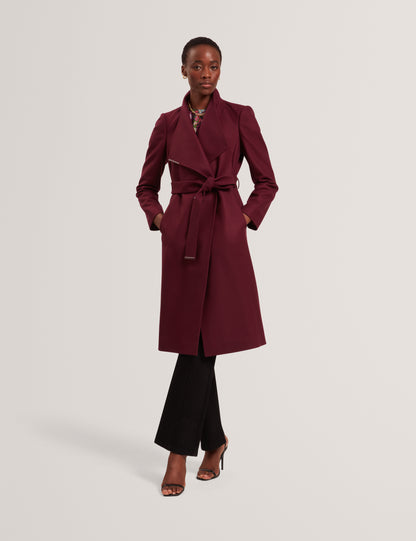 ROSE - Mid Length Wool Wrap Coat