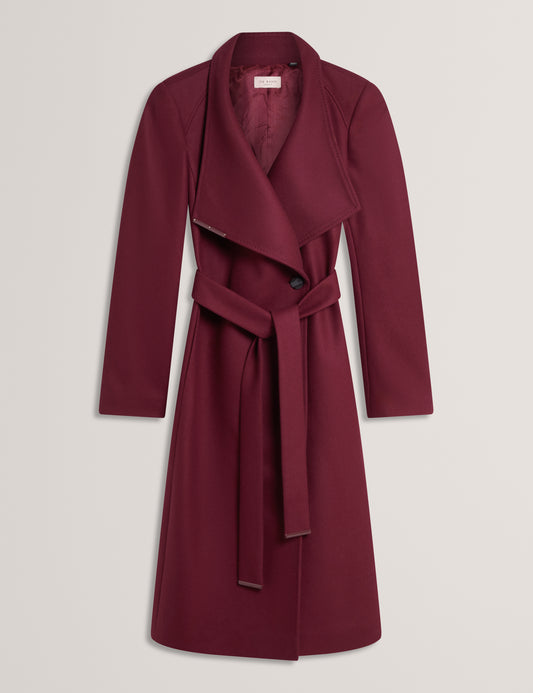 ROSE - Mid Length Wool Wrap Coat