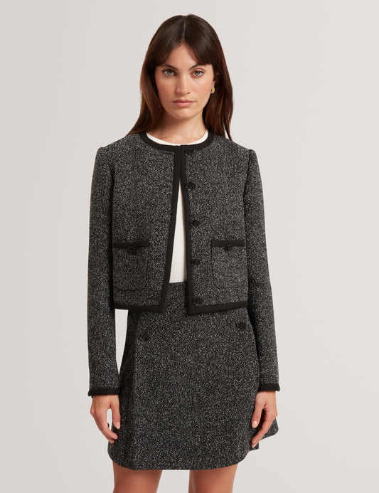 EKAA - Tailored Boucle Cropped Jacket