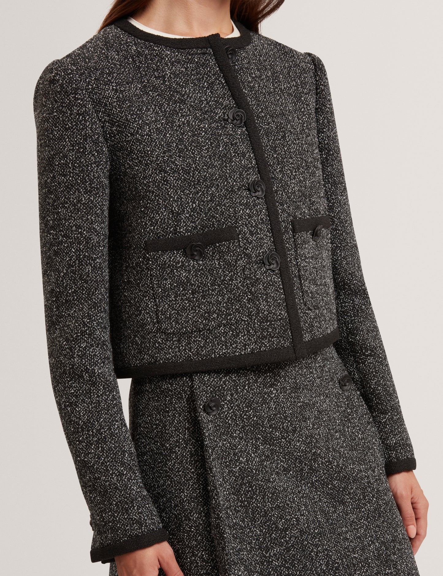 EKAA - Tailored Boucle Cropped Jacket