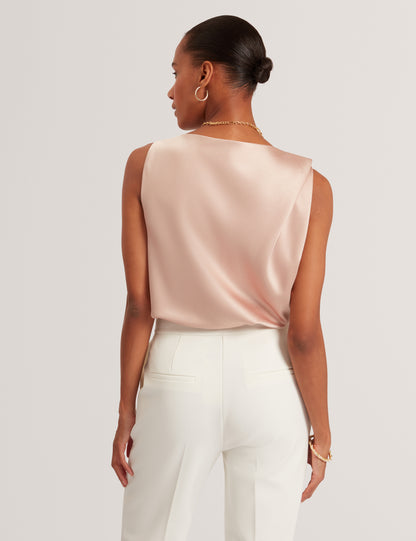 MIONA - Sleveless Twist Detail Top