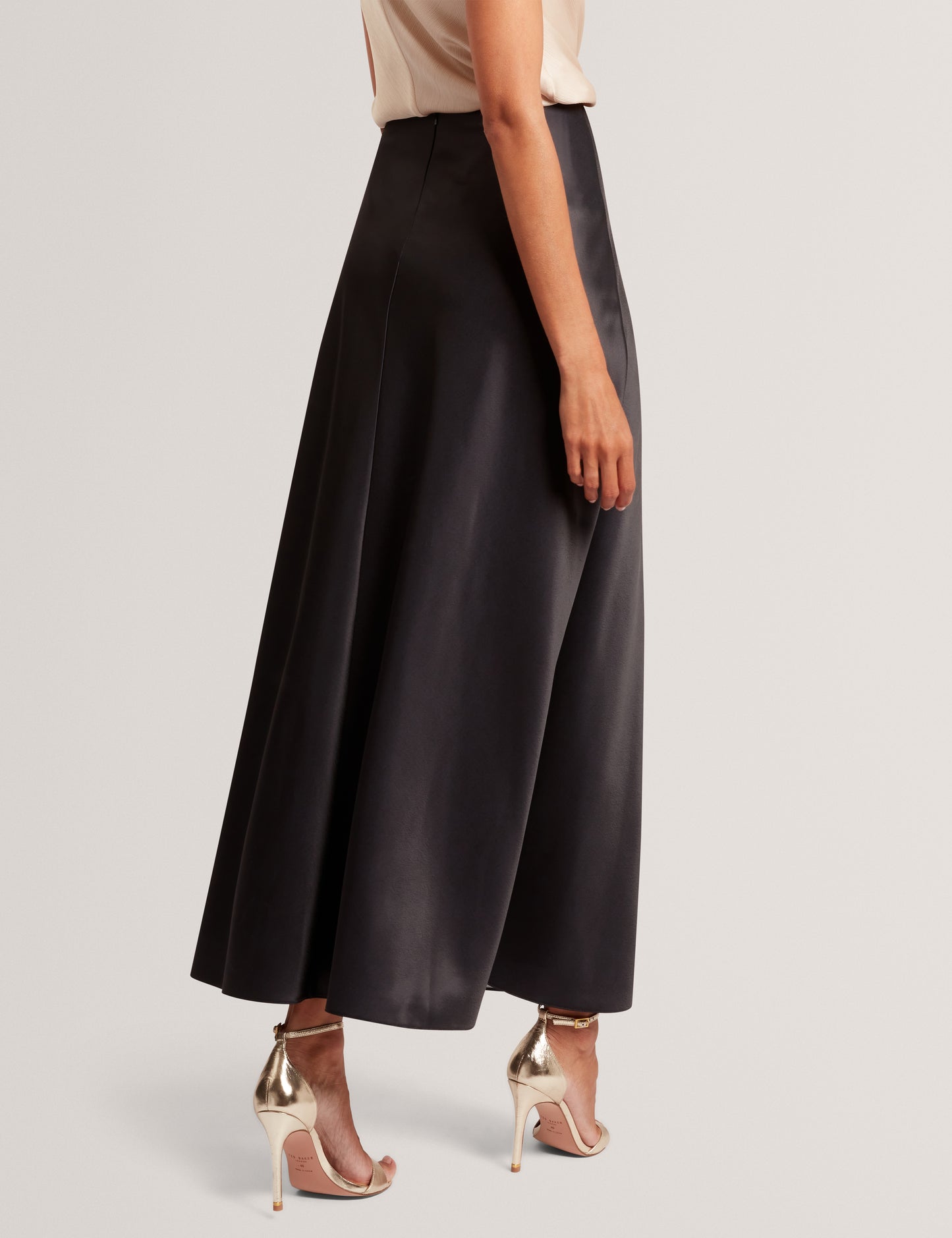 SALIRA - Printed Bias Cut Midi Skirt