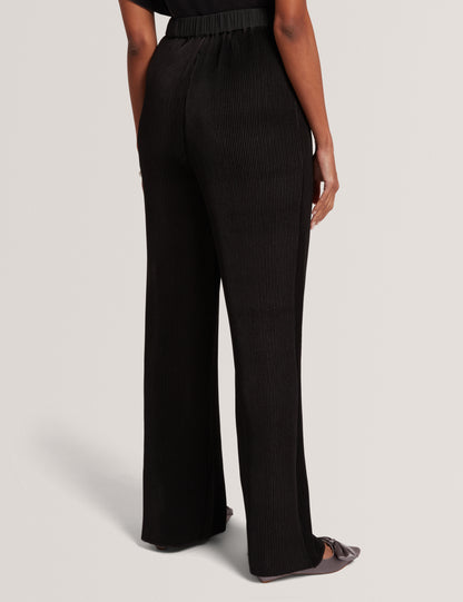 NARELA - Printed Wide Leg Plisse Trouser