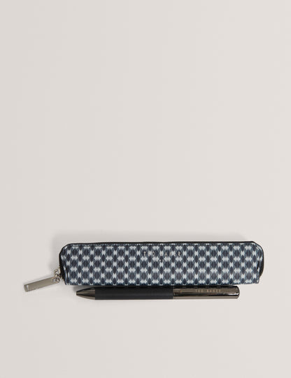 GLENVIL - Printed Pencil Case and Pen Set
