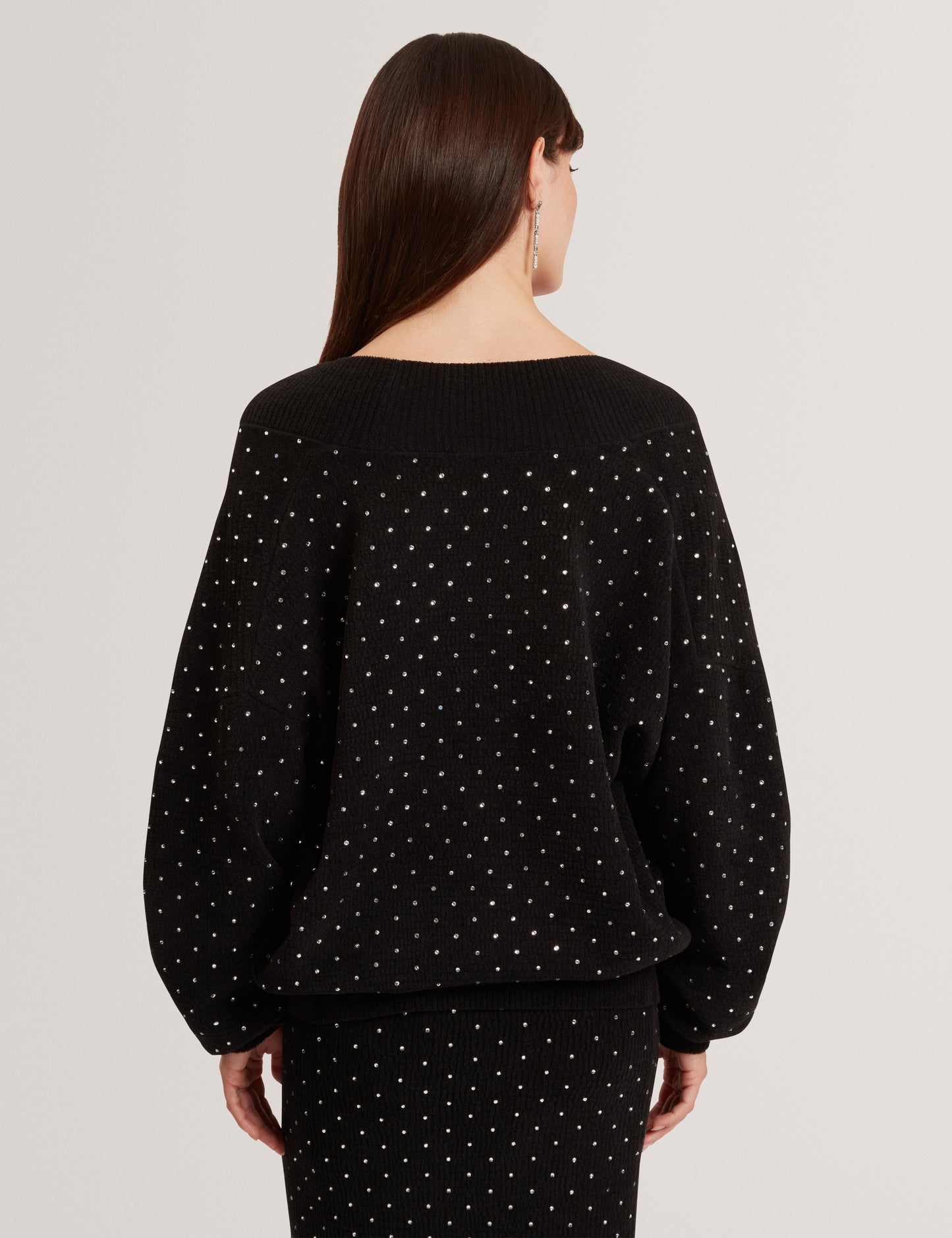 ALIISEE - V Neck Hot Fix Jumper