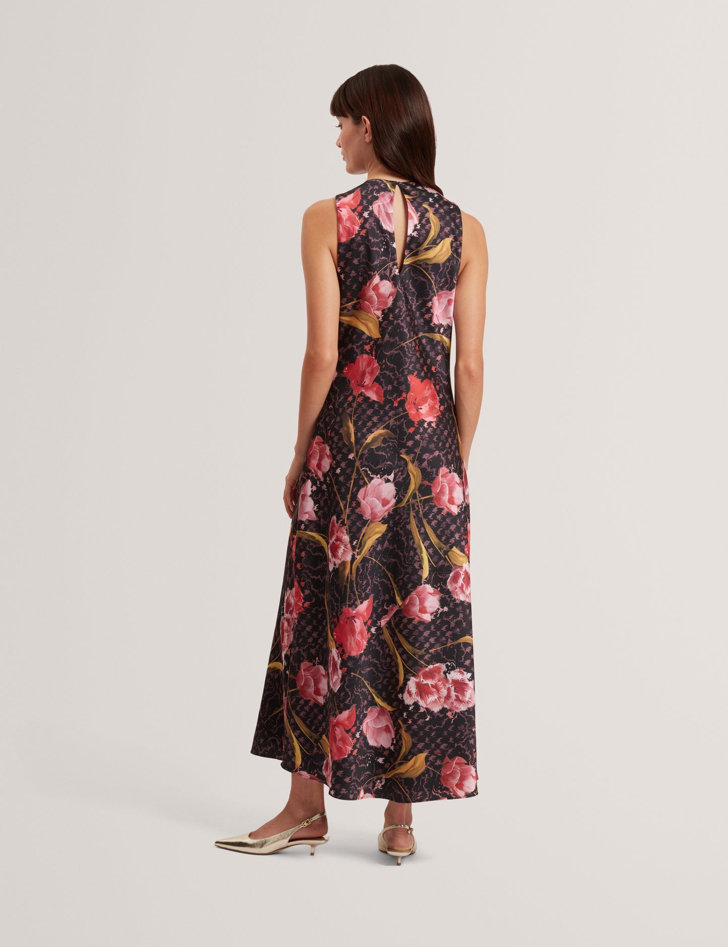 TWILLI - Printed Halter Neck Midi Dress