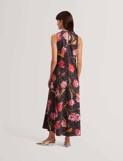 TWILLI - Printed Halter Neck Midi Dress