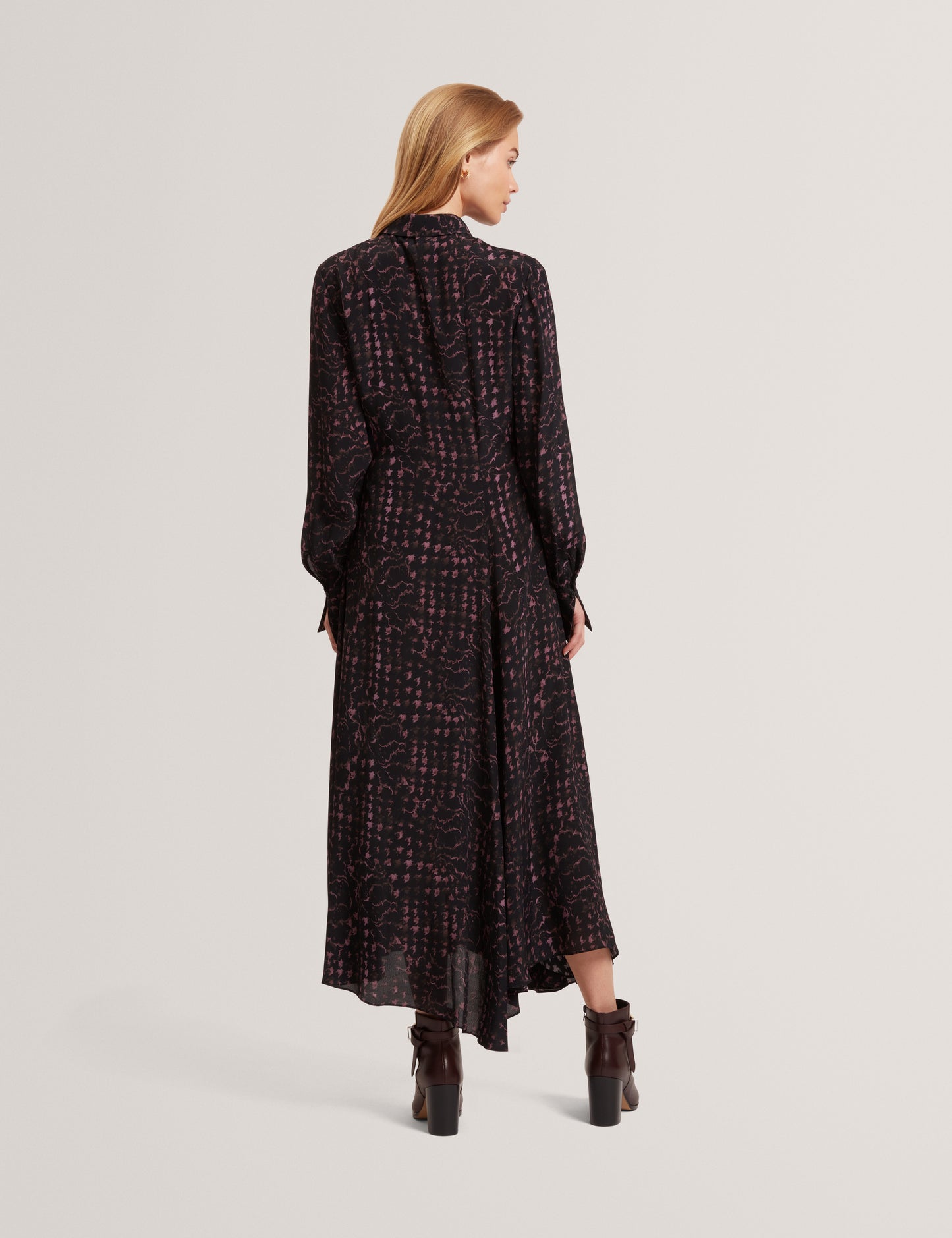 BISCAYA - Printed Midi Shirt Dress