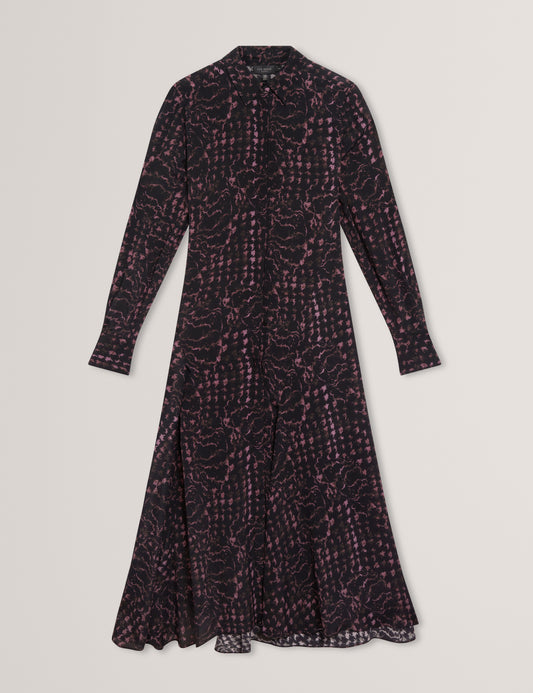 BISCAYA - Printed Midi Shirt Dress