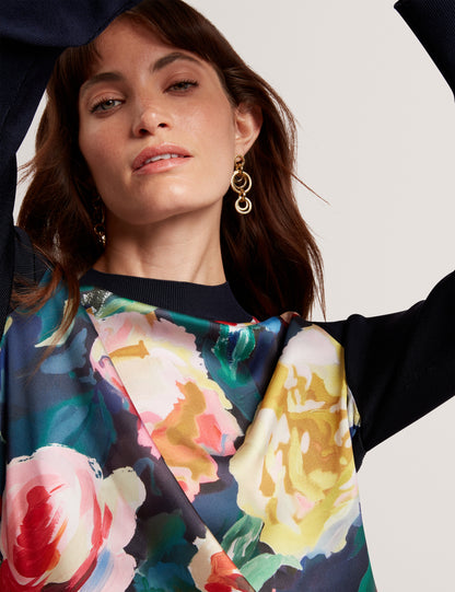 REMMIIA - Printed Woven Front Jumper