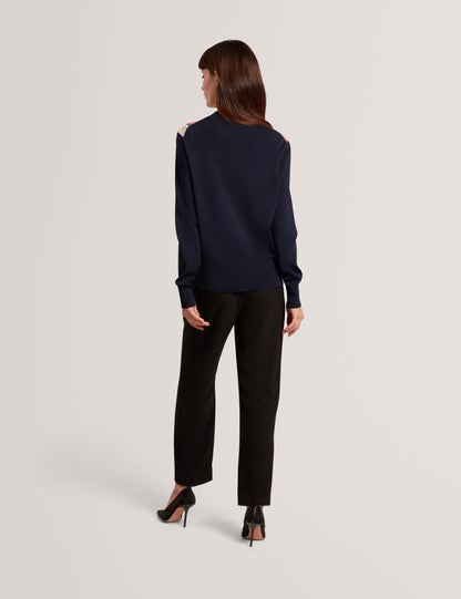 REMMIIA - Printed Woven Front Jumper