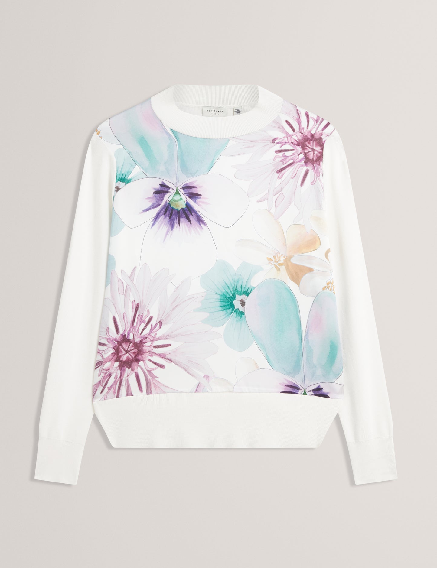 JAKKIA - Printed Woven Front Knitted Tank