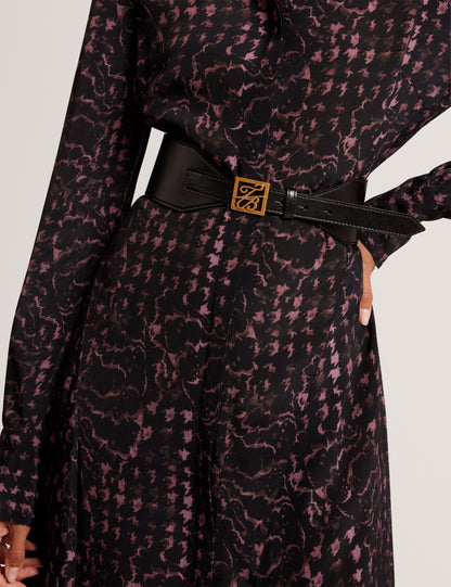 ANIIKAA - TB Script Leather Waist Belt