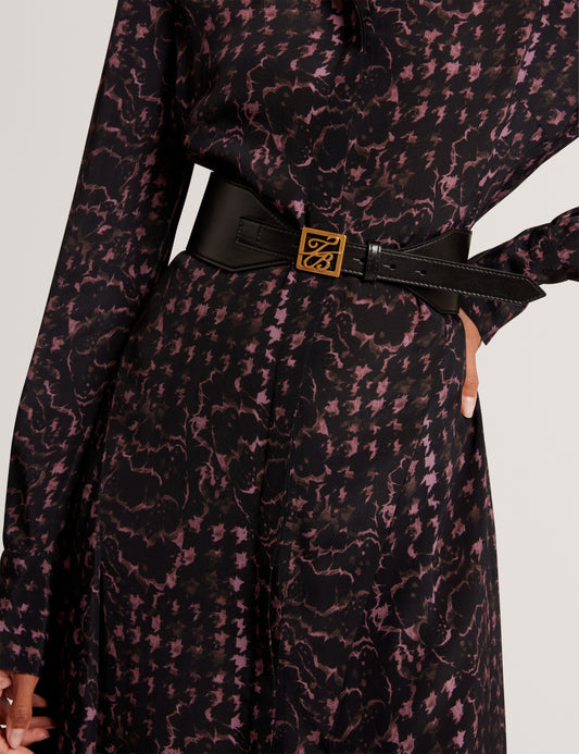 ANIIKAA - TB Script Leather Waist Belt