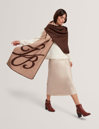 AVASII - TB Script Wool Blend Scarg