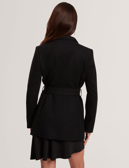 ROSESS - Short Belted Wool Wrap Coat