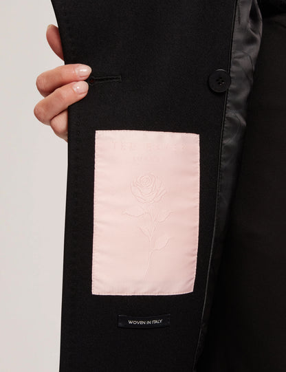 ROSESS - Short Belted Wool Wrap Coat