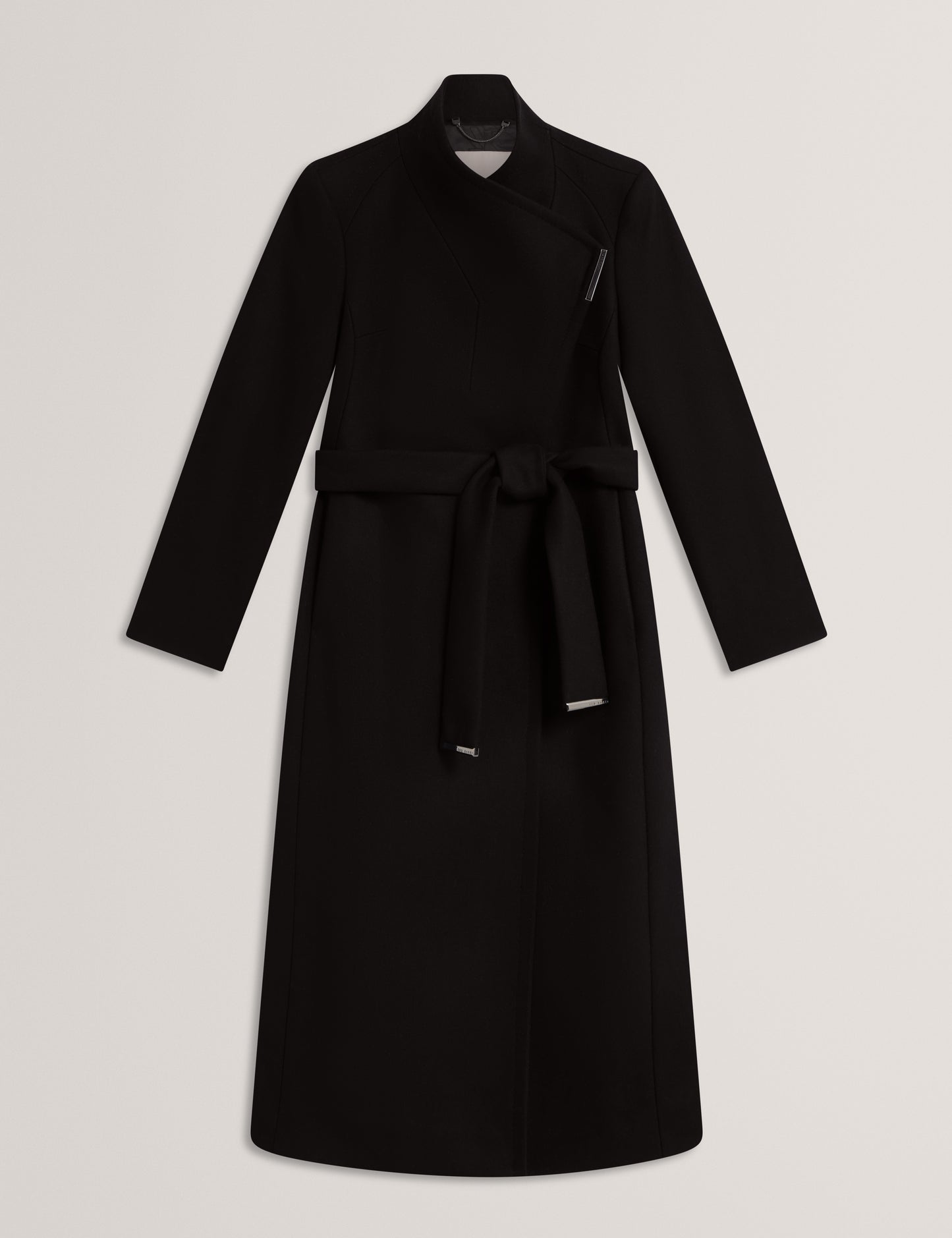 ROSE - Mid Length Belted Wool Wrap Coat